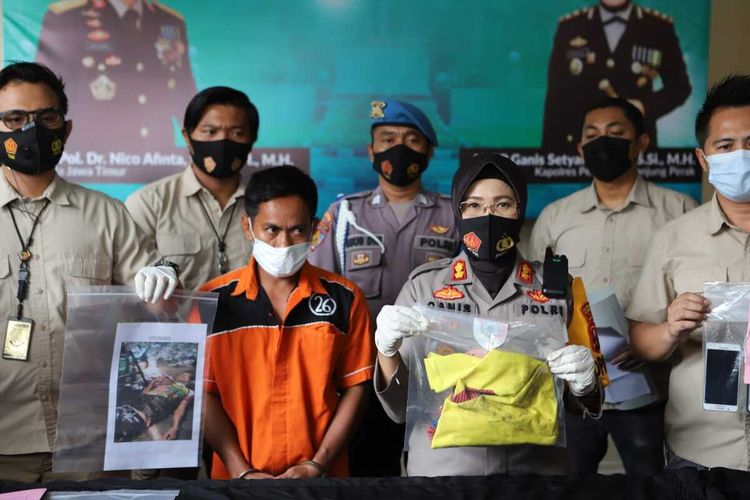 HSN pelaku pembacokan di Surabaya ditangkap polisi.