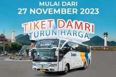 Daftar Rute Bus DAMRI yang Harga Tiketnya Turun Mulai 27 November 2023