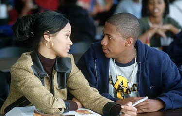 Nick Cannon and Zoe Saldana in Drumline (2002)