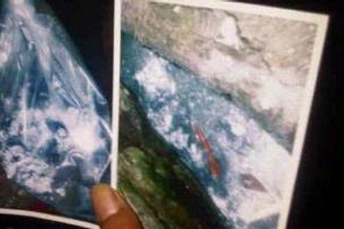 Bubuk mesiu yang ditemukan di kediaman Thariq (30) di Jalan Teratai 7, Jembatan 5, Tambora, Jakarta Barat, Rabu (5/9/2012).