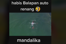 Viral, Video Pebalap Lompat ke Danau Usai Balapan di Mandalika, Benarkah?