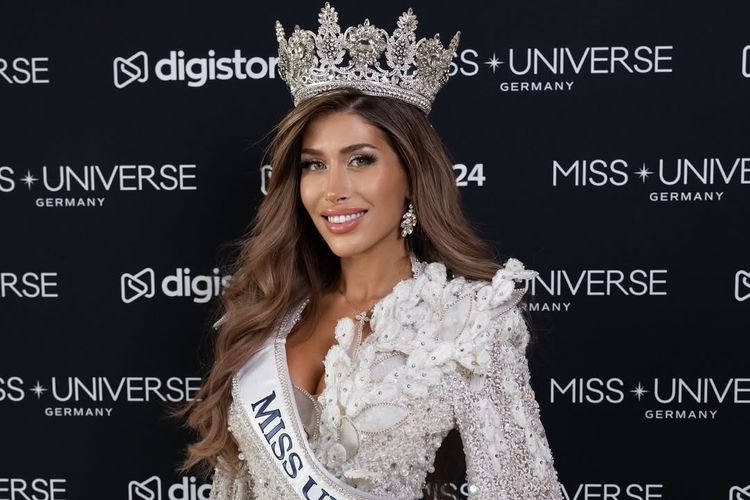 Miss Universe Jerman 2025, Diana Fast yang mengundurkan diri dari ajang Miss Universe 2025.