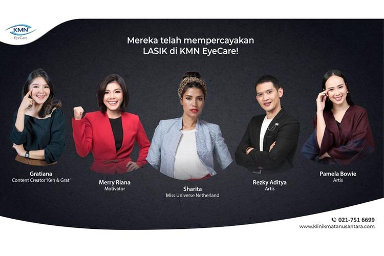 Sejumlah figur publik menjalani lasik di KMN EyeCare.