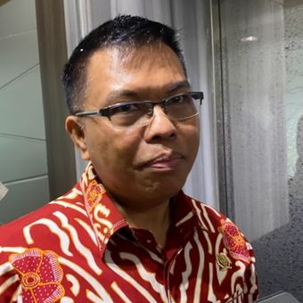 Deputi  Bidang Ketersediaan dan Stabilisasi Pangan Bapanas I Gusti Ketut Astawa ditemui usai acara Outlook Pertanian yang digelar Indef di kawasan Kuningan, Jakarta Selatan, Senin(3/2/2025).