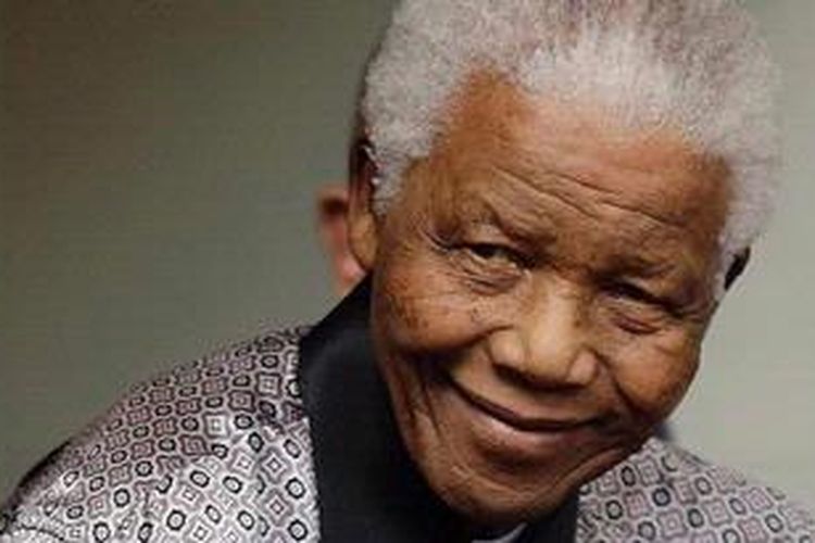 Mantan Presiden Afrika Selatan, Nelson Mandela.