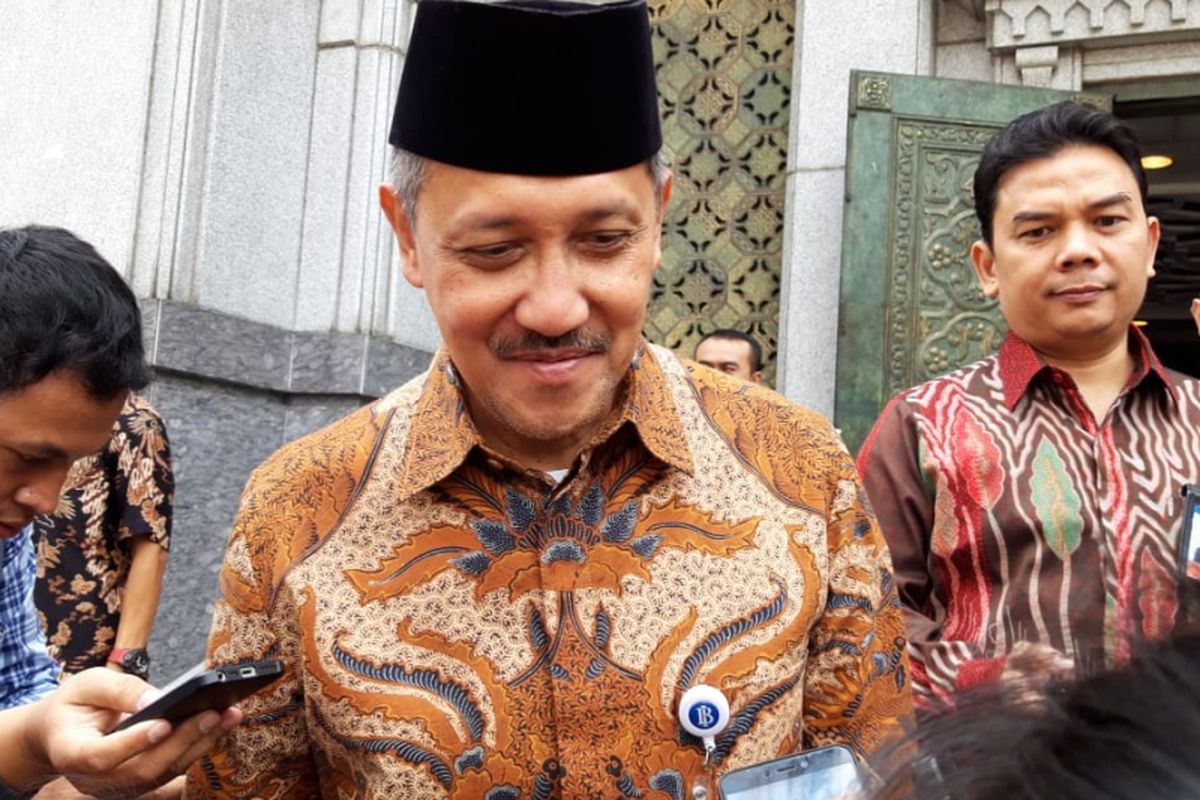 Deputi Gubernur Bank Indonesia (BI) Doddy Budi Waluyo di kompleks Gedung BI, Jumat (14/9/2018).