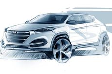 Hyundai Tucson Generasi Baru dalam Sketsa
