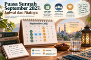 Puasa Sunnah September 2027: Jadwal dan Niatnya