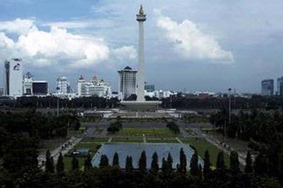 Ilustrasi: Kawasan Tugu Monumen Nasional, Jakarta.