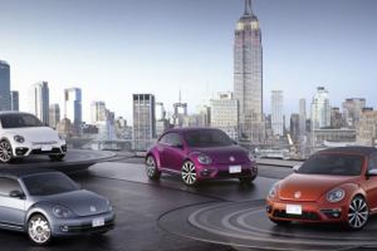 Empat VW Beetle (Kodok) dengan nuansa baru akan ditampilkan dalam New York Auto Show 2015.