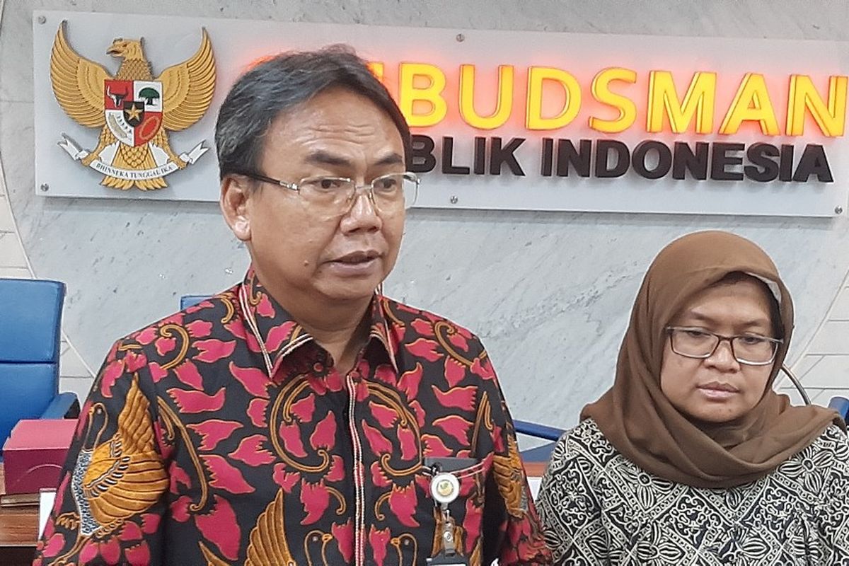 Direktur Jenderal Perlindungan dan Jaminan Sosial Kemensos Harry Hikmat di Kantor Ombudsman RI, Selasa (10/12/2019).