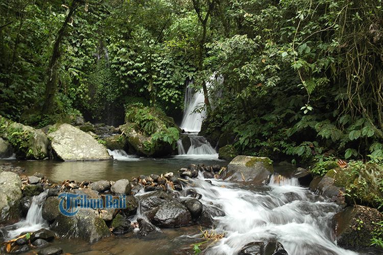 Air Terjun Yeh Hoo di Desa Jatiluwih, Kabupaten Tabanan, Bali.