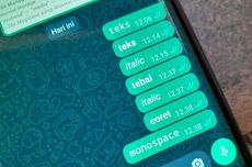 Cara Membuat Tulisan Tebal, Miring, Coret di WhatsApp, Lengkap dan Mudah