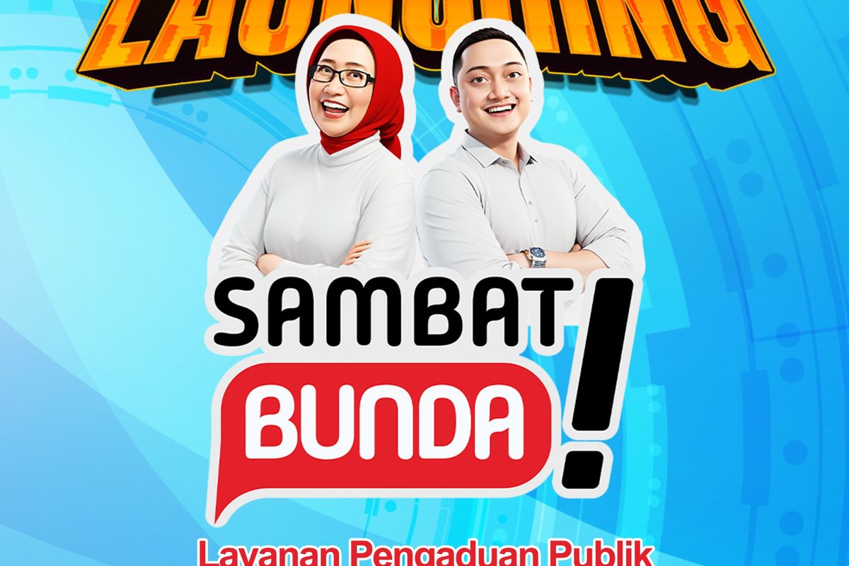 Flyer promosi layanan aduan Sambat Bunda 