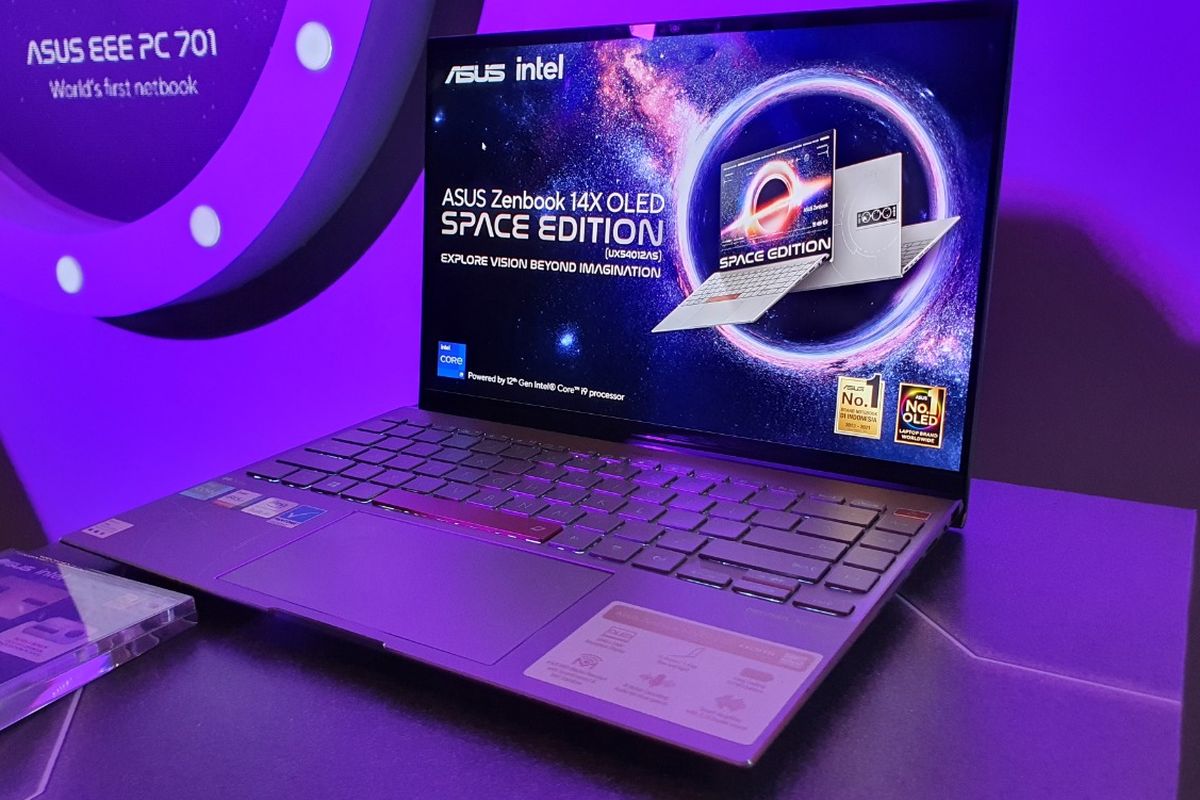 Asus Zenbook 14X Space Edition dengan prosesor Intel Core i9 Gen 12 resmi masuk Indonesia pada Kamis (15/9/2022). 