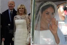 Gaun Jill Biden Terinspirasi Veil Pernikahan Meghan Markle