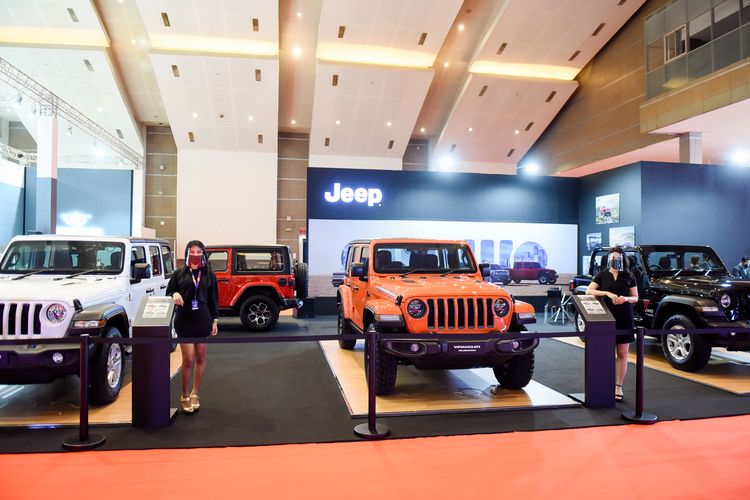 Ilustrasi booth Jeep di IIMS Hybrid 2021