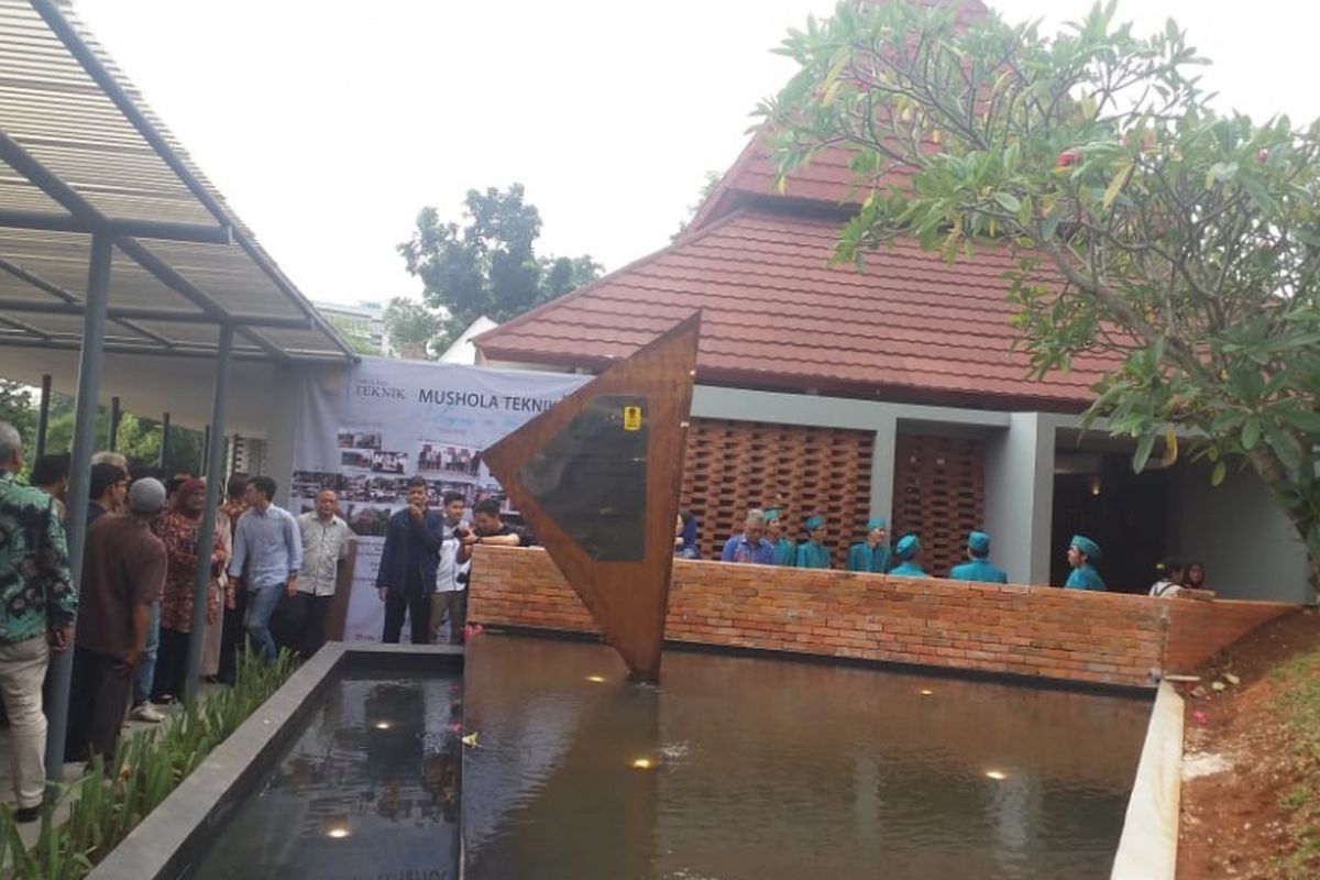 Peresmian Mushala Teknik Next Level di kampus Fakultas Teknik UI, Depok, Jumat (8/2/2019).