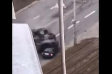 Video Tank Rusia Lindas Mobil Warga Ukraina, Begini Nasib Lansia di Dalamnya