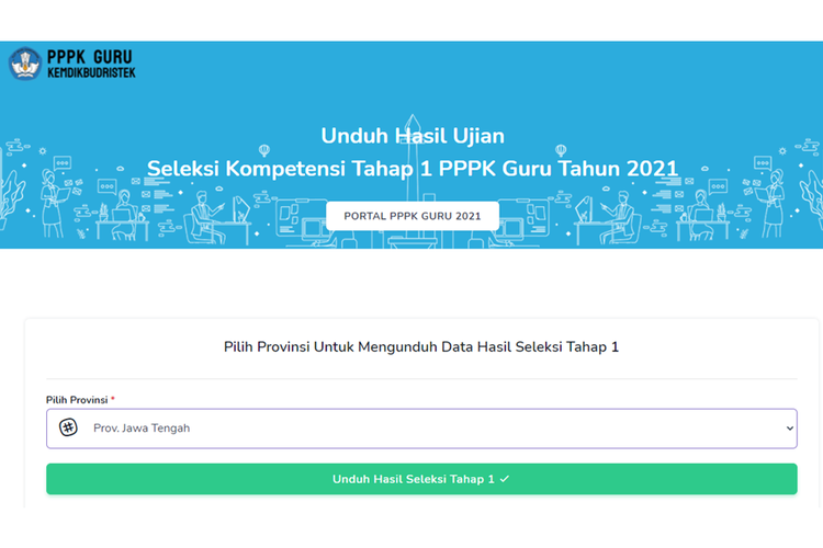 Foto : Link dan Cara Download Hasil Seleksi Tahap I PPPK Guru di 34