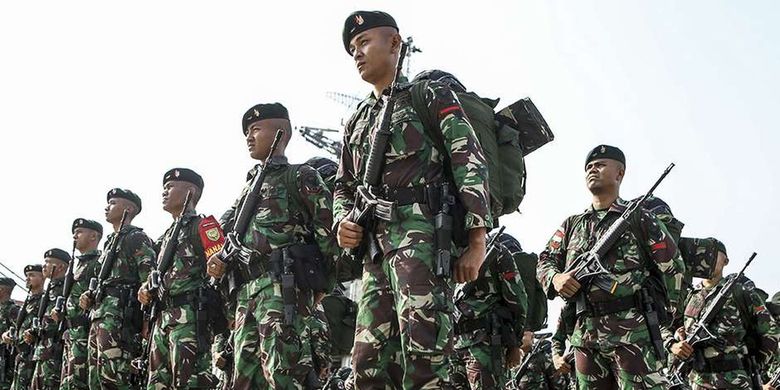 Ilustrasi prajurit TNI AD. Gaji Tamtama TNI 2025. Berapa gaji seorang Tamtama TNI? Gaji Tamtama TNI AD, AL, AU.