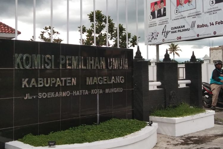Kantor KPU Kabupaten Magelang, Senin (5/2/2024).