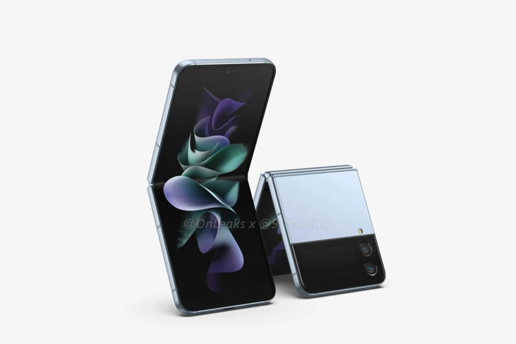 Bocoran desain Samsung Galaxy Z Flip4.