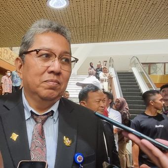 Direktur Jenderal Perkeretaapian Kementerian Perhubungan (Kemenhub) Risal Wasal di JCC Senayan, Jakarta, Jumat (29/9/2023).