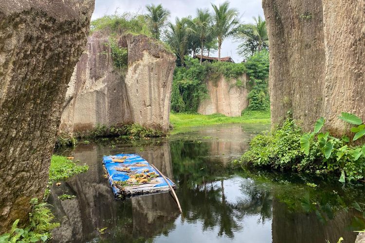 Tempat wisata Tebing Koja Kandang Godzila, di Kecamatan Solear, Kabupaten Tangerang sepi dari pengunjung diduga karena pungli, Sabtu (21/12/2024)