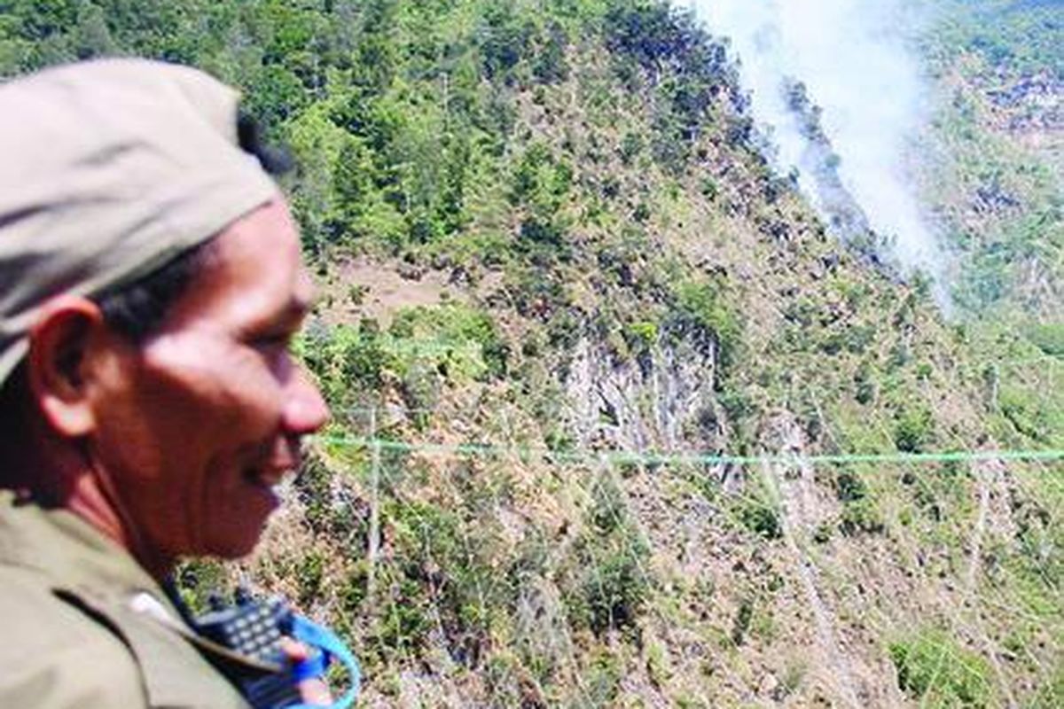 Ilustrasi titik api.