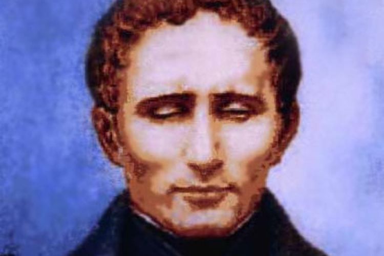 Ilustrasi Louis Braille.