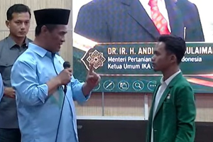 Kronologi Mentan Amran Sulaiman Diteriaki Mahasiswa di IAIN Gorontalo
