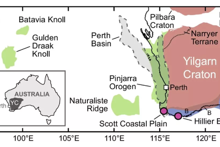 Peta geologi Australia Barat