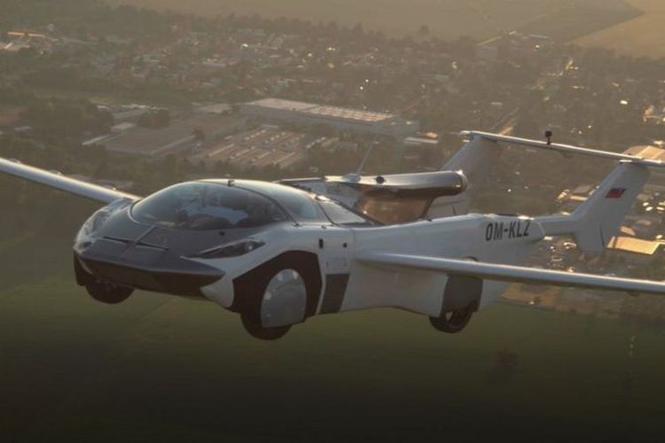 Prototipe mobil terbang yang disebut AirCar diproduksi oleh Klein Vision. [Dok. Klein Vision Via BBC INDONESIA]