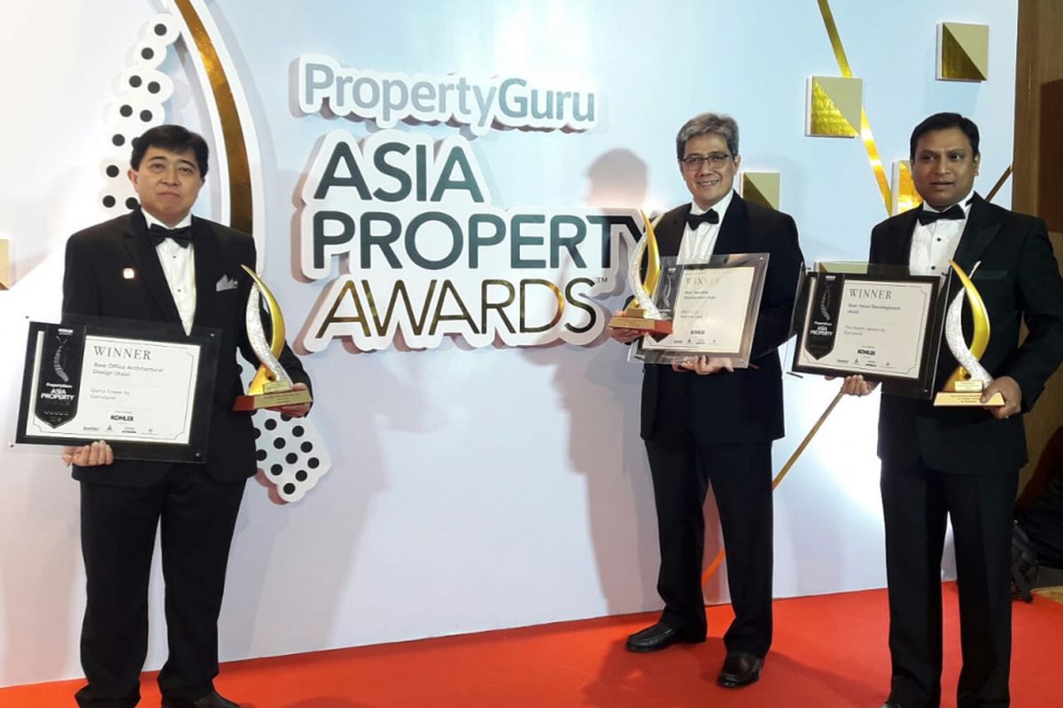 Pengembang Indonesia Raih Tiga Penghargaan Terbaik Asia Property Awards 2018 untuk kategori The Best Office Architectural Design Gama Tower, The Best Hotel Architectural Design The Westin Jakarta, dan The Best Township Development BSD City.