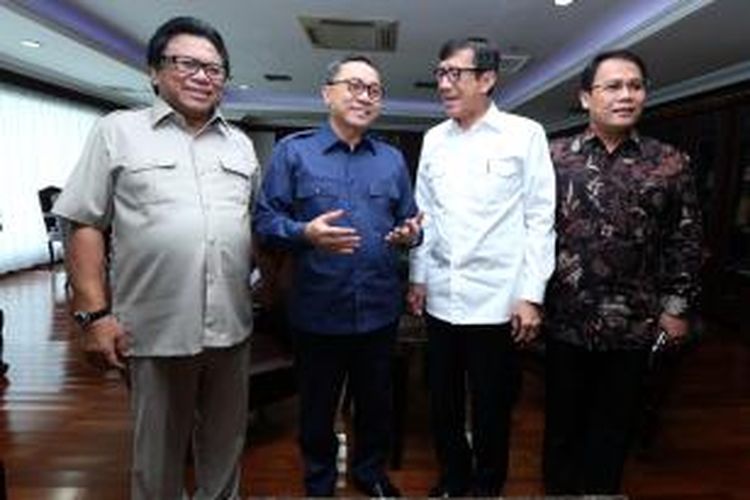 Usman Sapta, Zulkifli Hasan, Yasonna Laoly, Ahmad Basarah