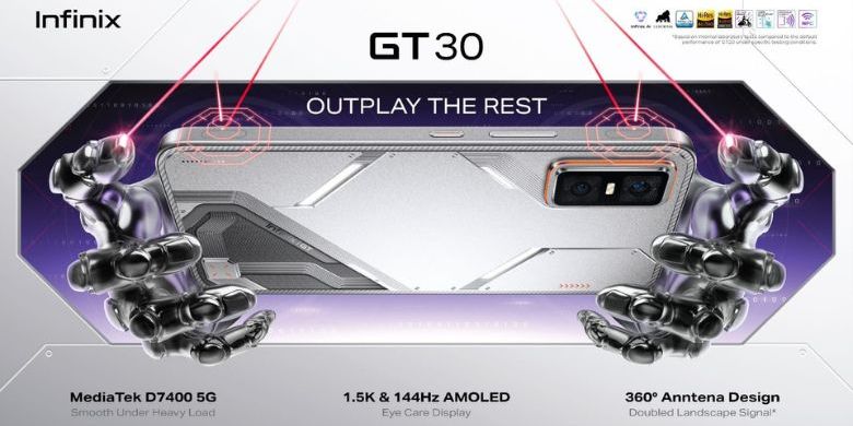 Infinix GT 30 5G Resmi Meluncur secara Global, Kapan Rilis di Indonesia?