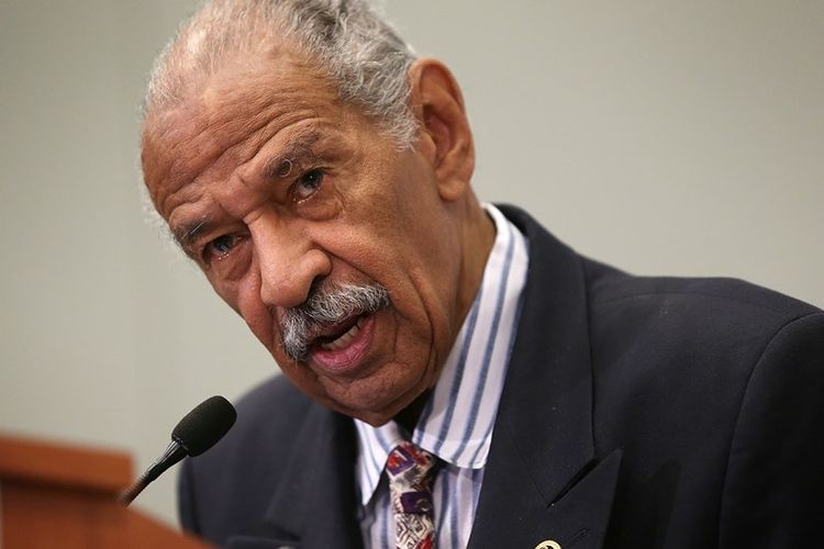 Anggota Kongres Amerika Serikat, John Conyers, mengundurkan diri dari House of Representatives. (AFP/Alex Wong)