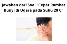 Jawaban dari Soal "Cepat Rambat Bunyi di Udara pada Suhu 20 C"