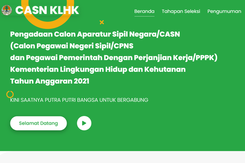 CASN 2021, KLHK Buka 168 Formasi PPPK untuk Lulusan S1 dan D-III