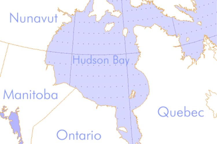 Peta Teluk Hudson