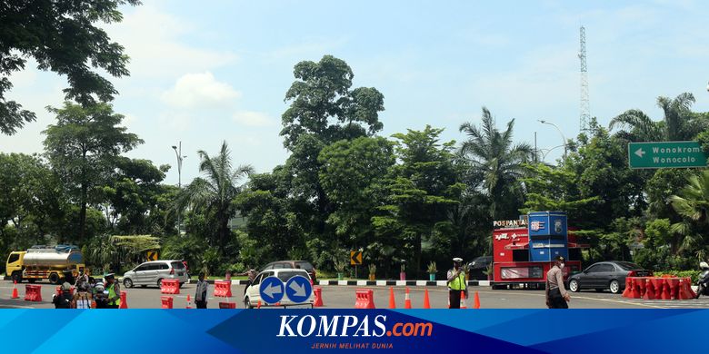 Catat Ini 52 Titik Check Point Kendaraan Selama Psbb Di Jawa Timur Halaman All Kompas Com