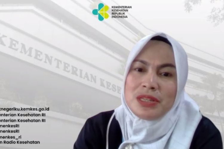 Direktur Pencegahan dan Pengendalian Penyakit Tidak Menular (P2PTM) Kemenkes, Eva Susanti menjelaskan soal penyakit ginjal kronis dalam konferensi pers Peringatan Hari Ginjal Sedunia secara daring di Jakarta, Selasa (7/3/2023).