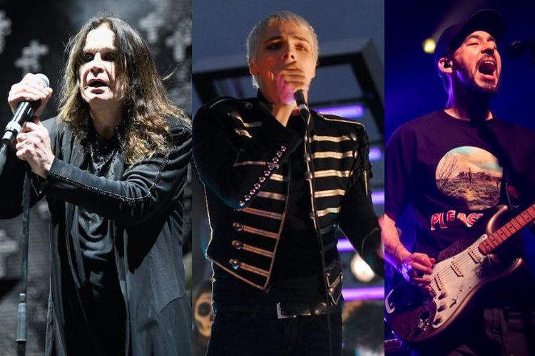 Black Sabbath?s Ozzy Osbourne, My Chemical Romance?s Gerard Way and Linkin Park?s Mike Shinoda.