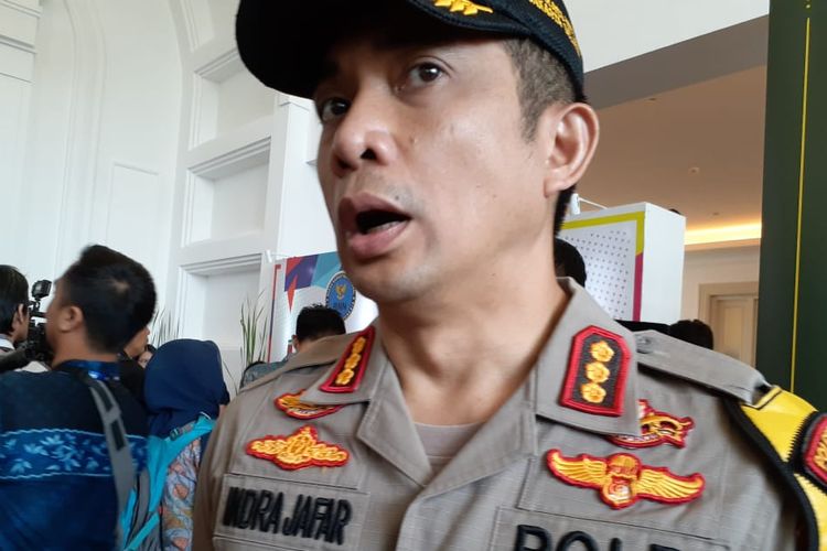 Kapolres Metro Jakarta Selatan Komisaris Besar Indra Jafar di gedung The Tribrata, Kebayoran Baru, Jakarta Selatan, Rabu (26/6/2019)