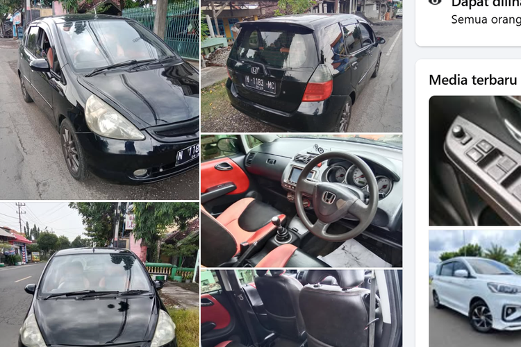 Ilustrasi jual beli mobil bekas di facebook