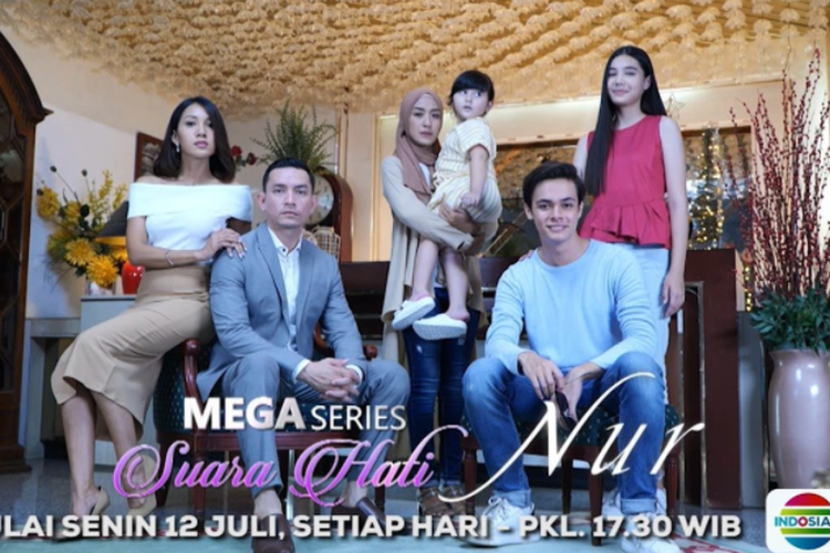 Poster dalam serial drama Suara Hati Nur. 
