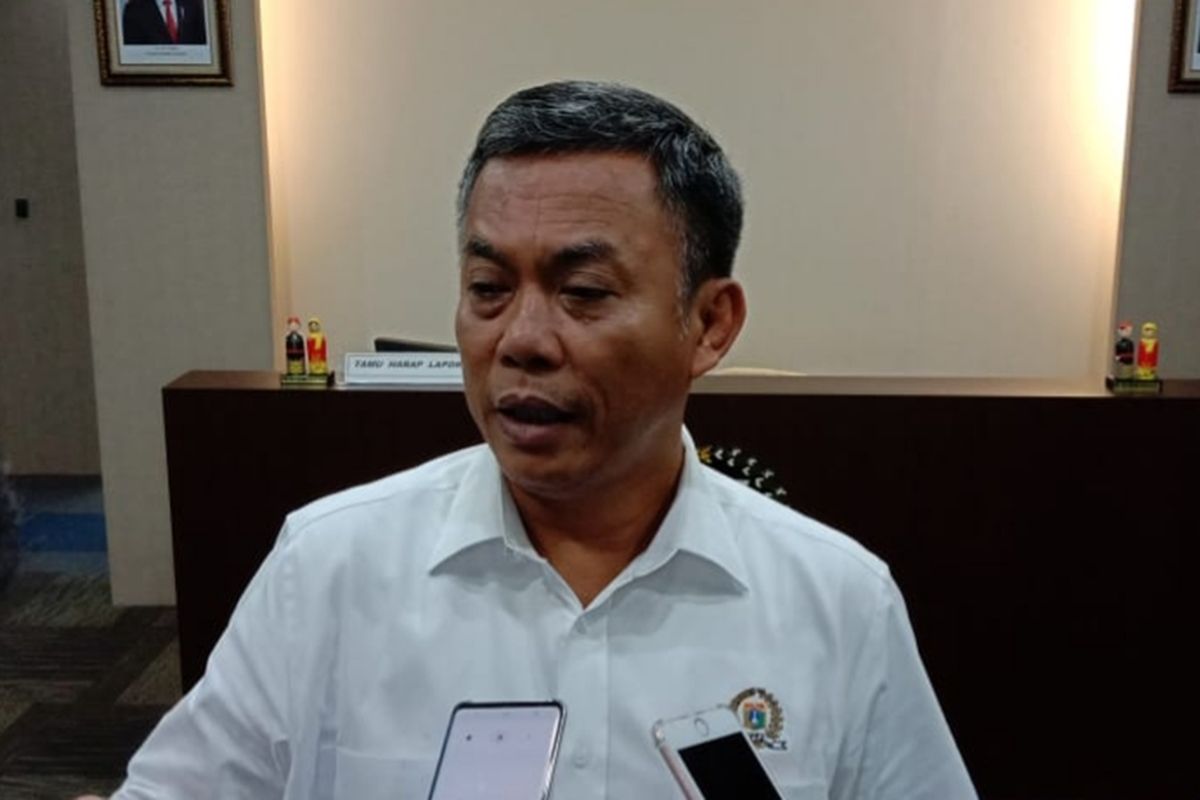 Ketua DPRD DKI Jakarta Prasetio Edi Marsudi di lantai 10, Gedung DPRD DKI, Jalan Kebon Sirih, Jakarta Pusat, Kamis (5/12/2019)