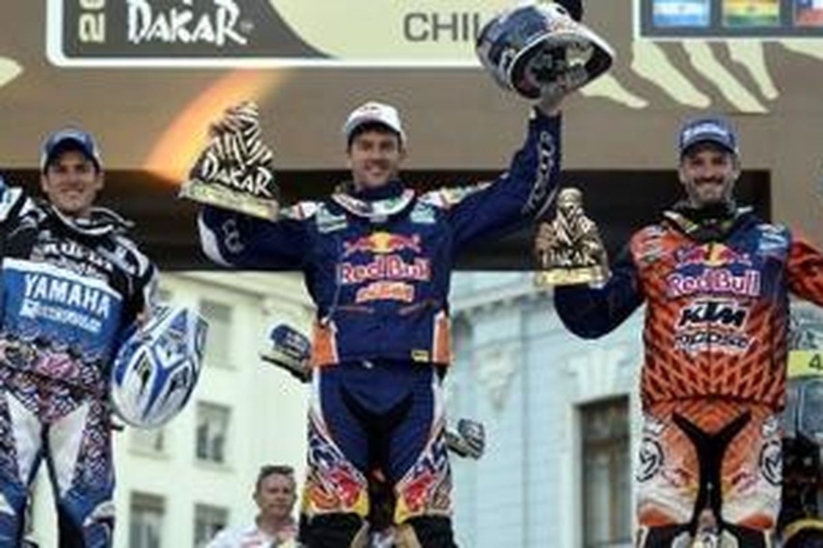 Reli Dakar 2014 kategori sepeda motor dimenangi Marc Coma dengan KTM.