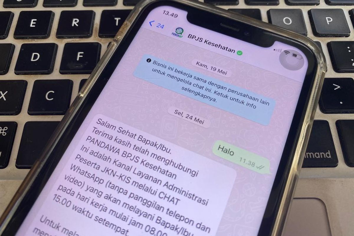 Mengaktifkan kembali BPJS Kesehatan yang sudah tidak aktif via WhatsApp PANDAWA.